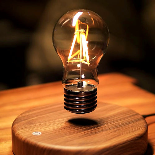 Jared's Floating Bulb Desk Lamp close-up hero